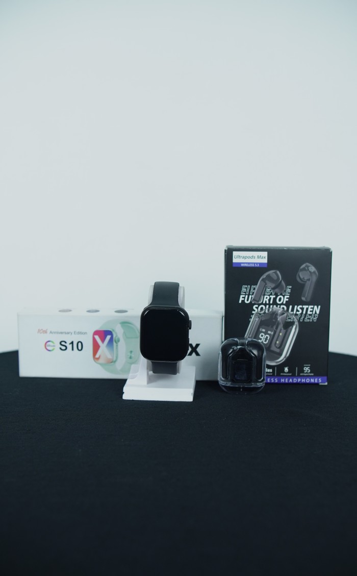 S10 Max ⚫ Black Premium + Airpods